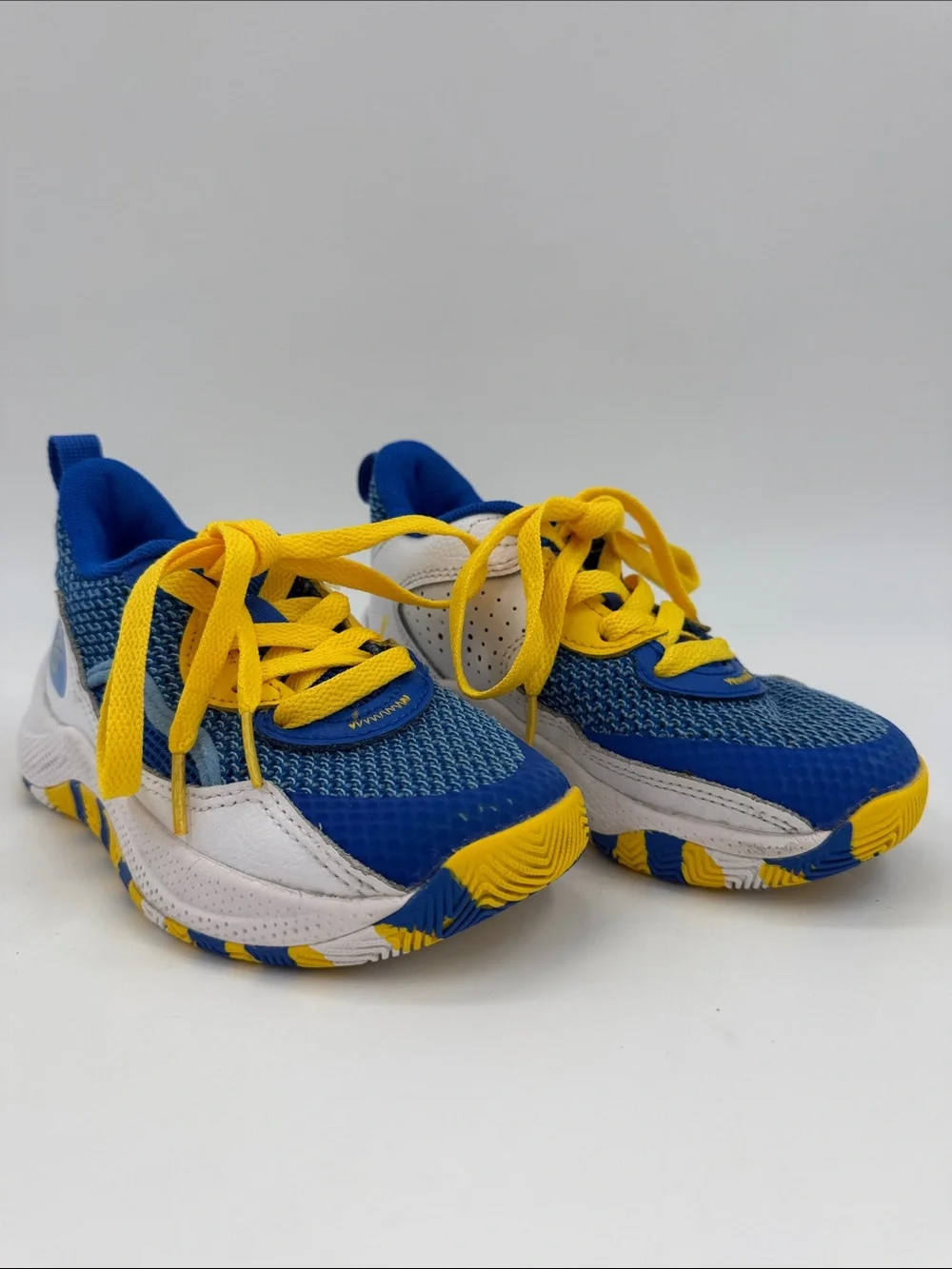 Under Armour Steph Curry 3Z 24 Pre-School Warriors Shoe Size 11K Team Royal Blue